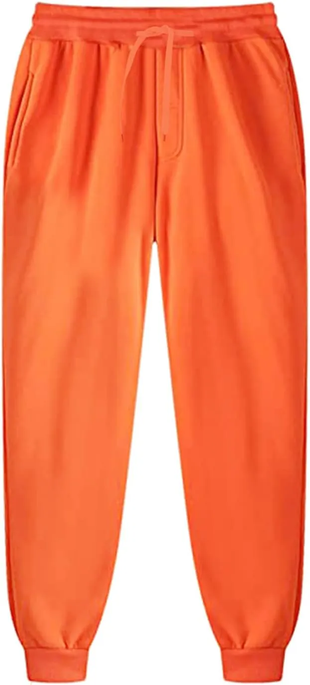 Mens Workout Cargo Sweatpants Men's Cargo Pants Relaxed Fit Work Pants Stretch Elastic Waist Multiple Pockets Fitness