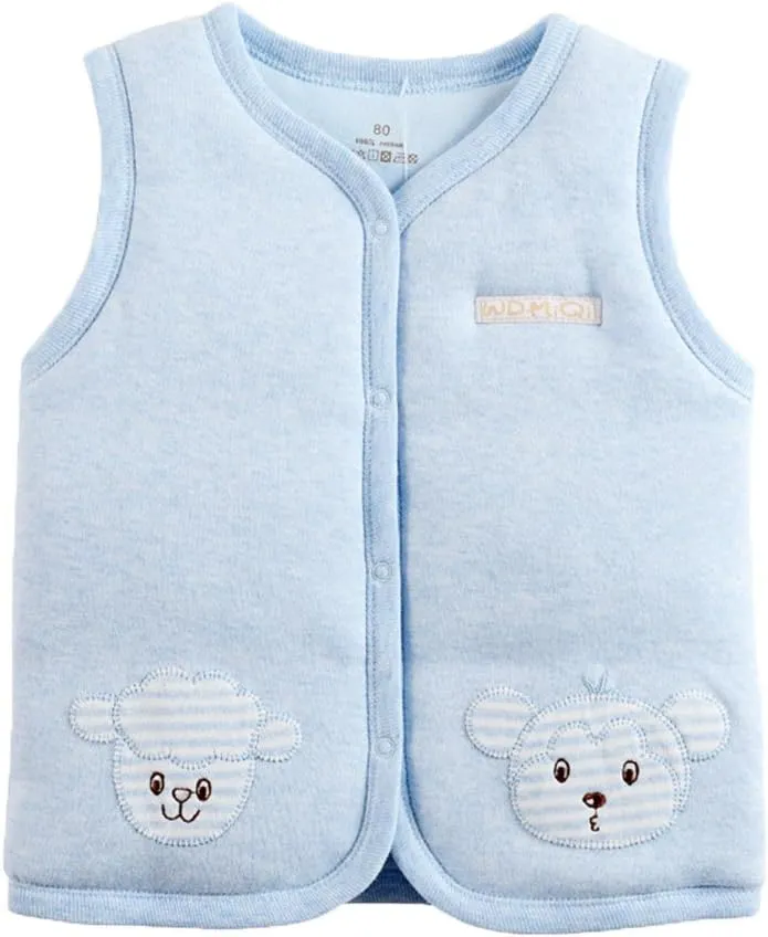 Monvecle Baby Cotton Warm Vests Unisex Infant to Toddler Padded Waistcoat