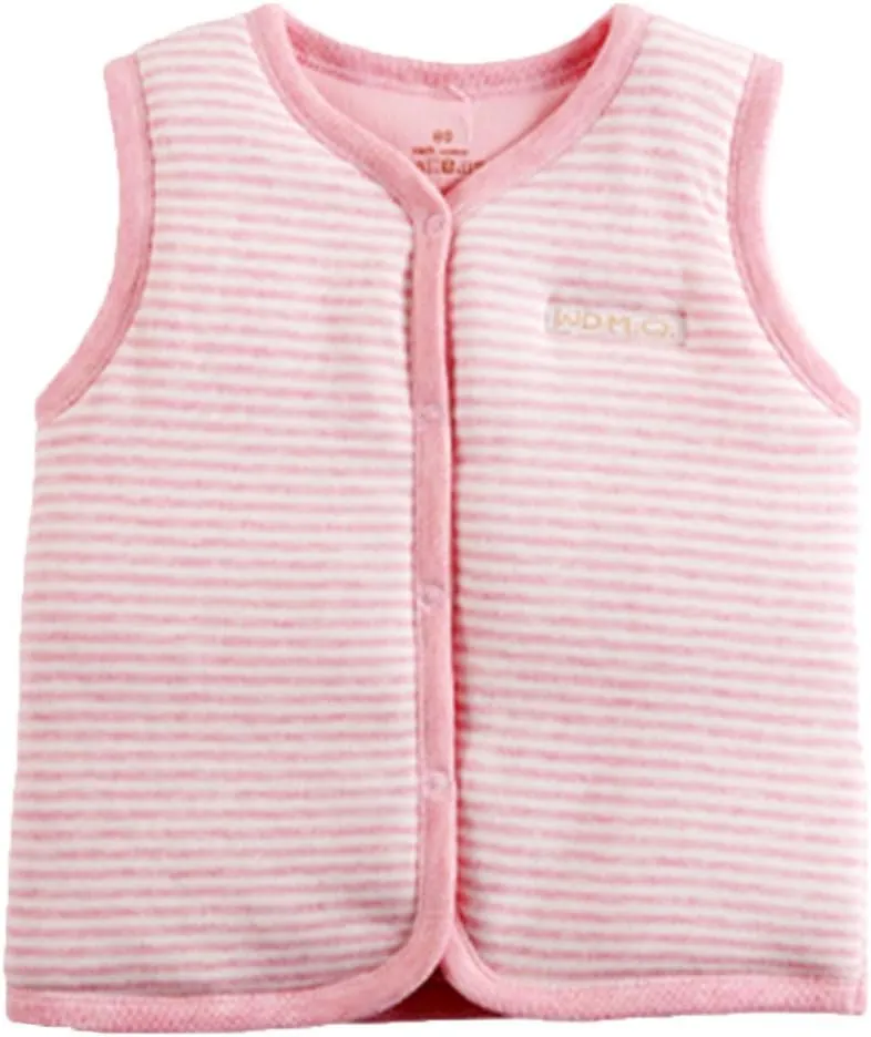 Monvecle Baby Cotton Warm Vests Unisex Infant to Toddler Padded Waistcoat