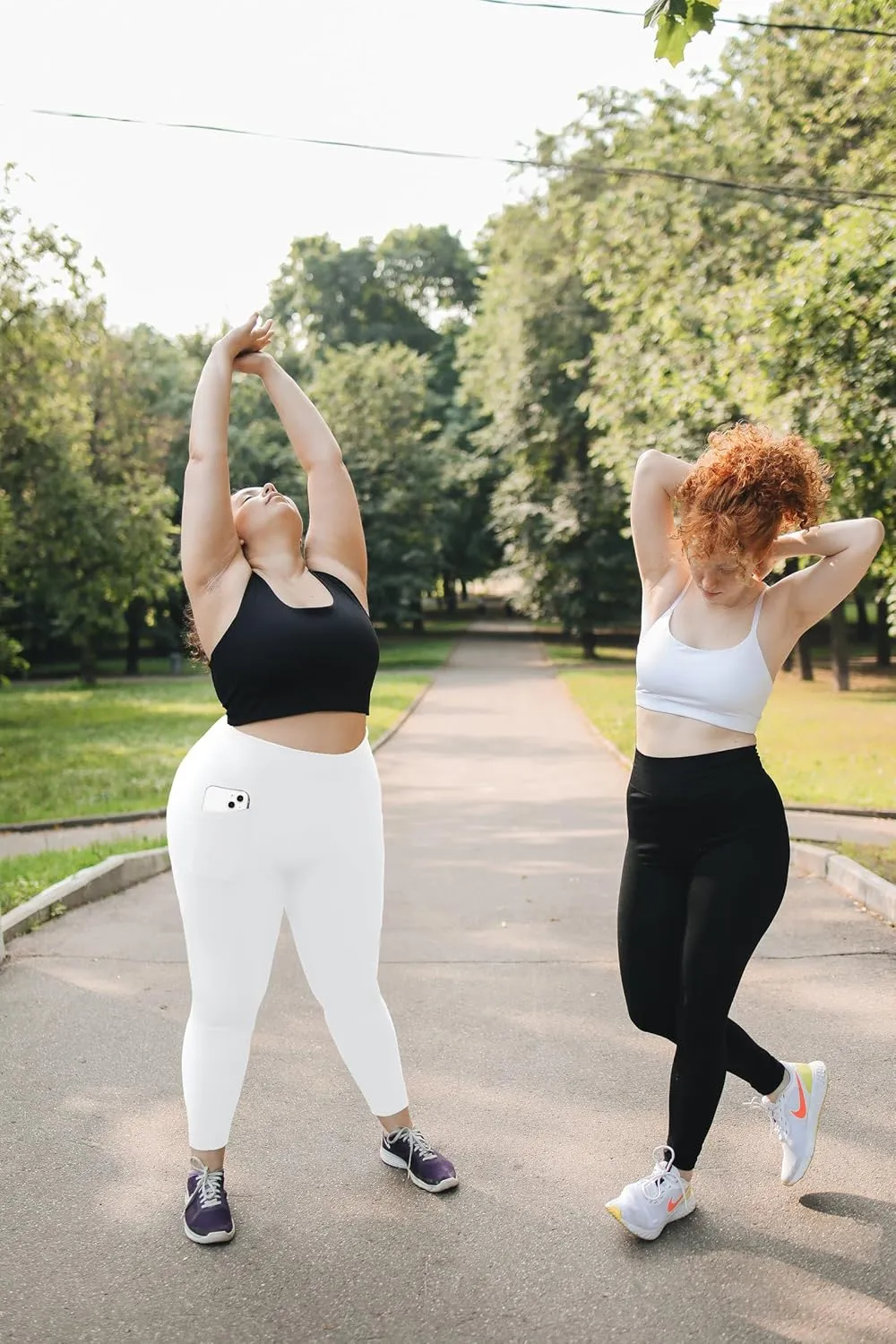 MOREFEEL Plus Size Leggings for Women with Pockets-Stretchy XL-5XL Yoga Pants Tummy Control High Waist Workout Leggings