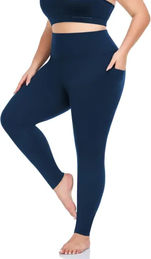 MOREFEEL Plus Size Leggings for Women with Pockets-Stretchy XL-5XL Yoga Pants Tummy Control High Waist Workout Leggings