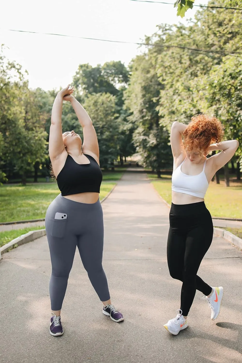 MOREFEEL Plus Size Leggings for Women with Pockets-Stretchy XL-5XL Yoga Pants Tummy Control High Waist Workout Leggings