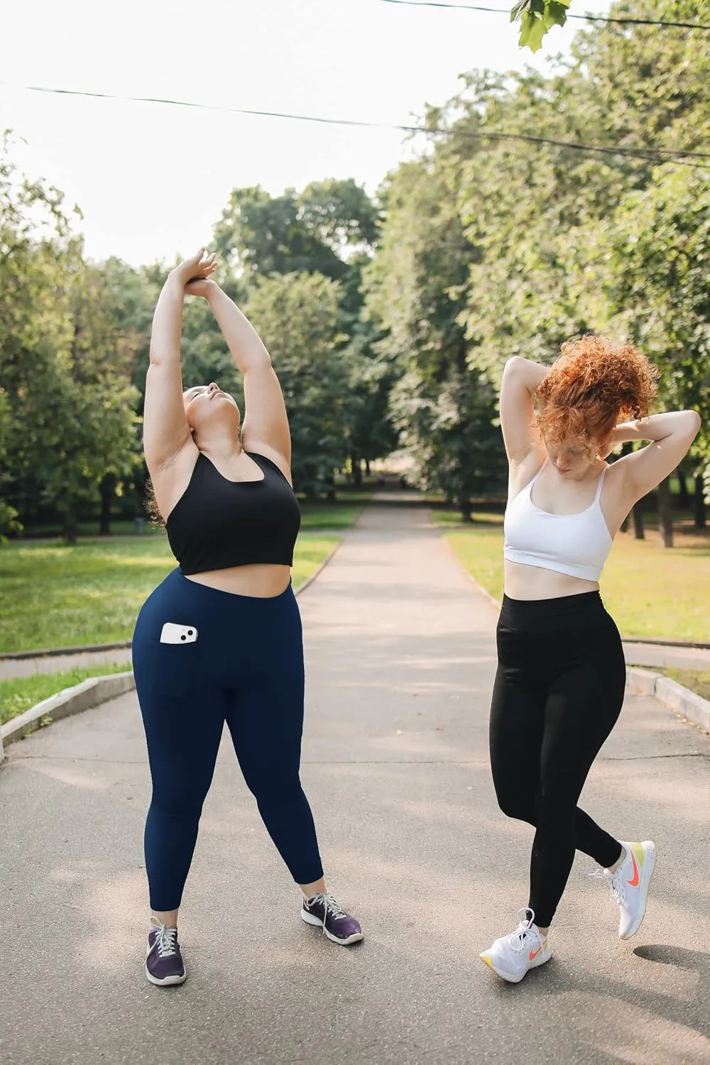 MOREFEEL Plus Size Leggings for Women with Pockets-Stretchy XL-5XL Yoga Pants Tummy Control High Waist Workout Leggings