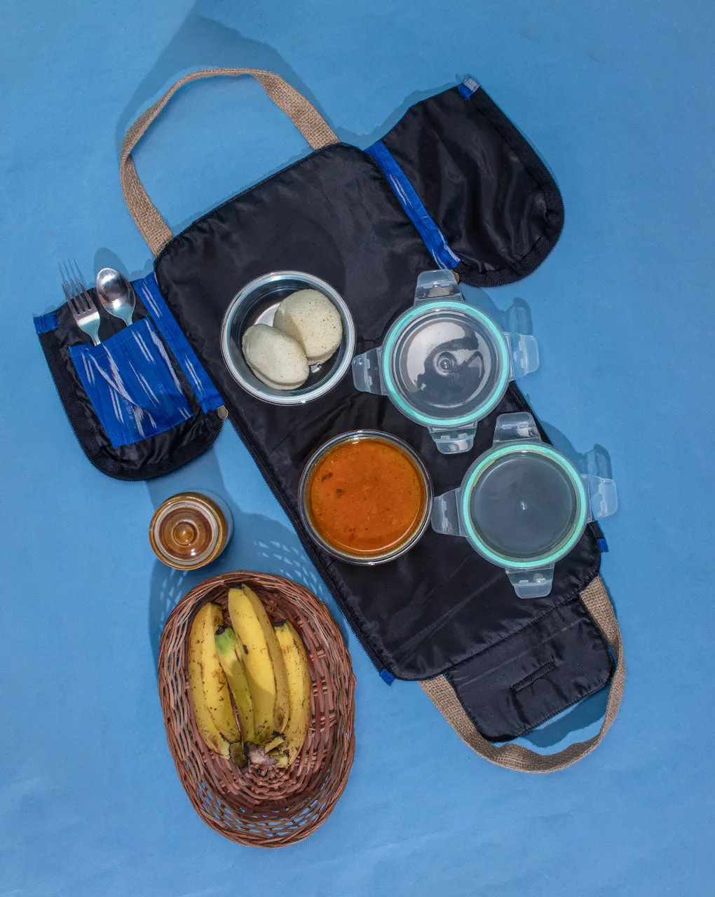 Multi-Utility Ikat Lunch Bag
