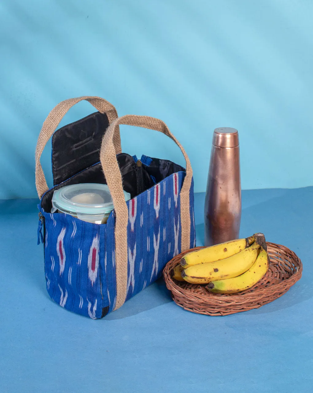 Multi-Utility Ikat Lunch Bag