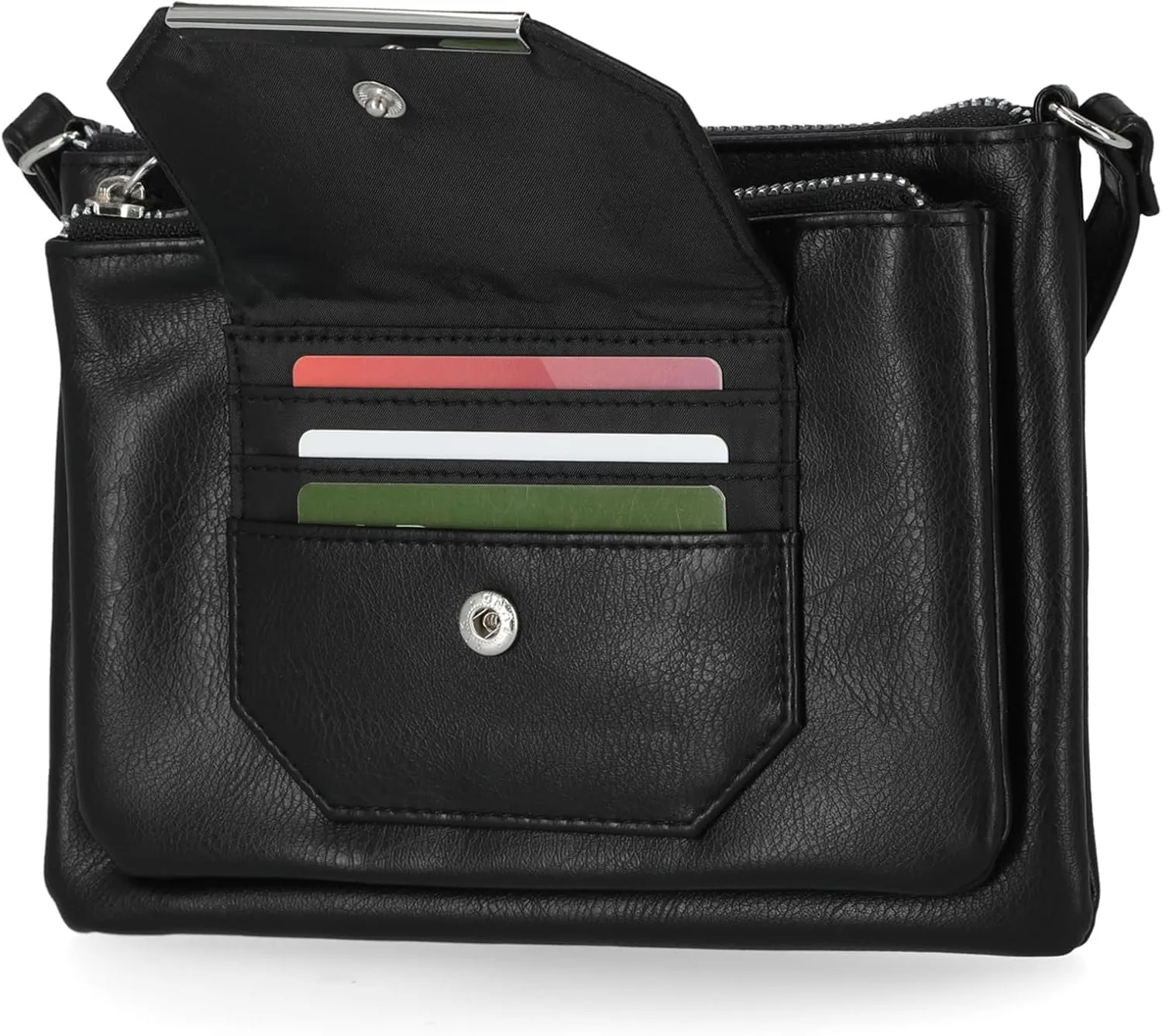 Mundi Demi Anti Theft Womens Crossbody Bag Compact RFID Purse Credit Card Wallet
