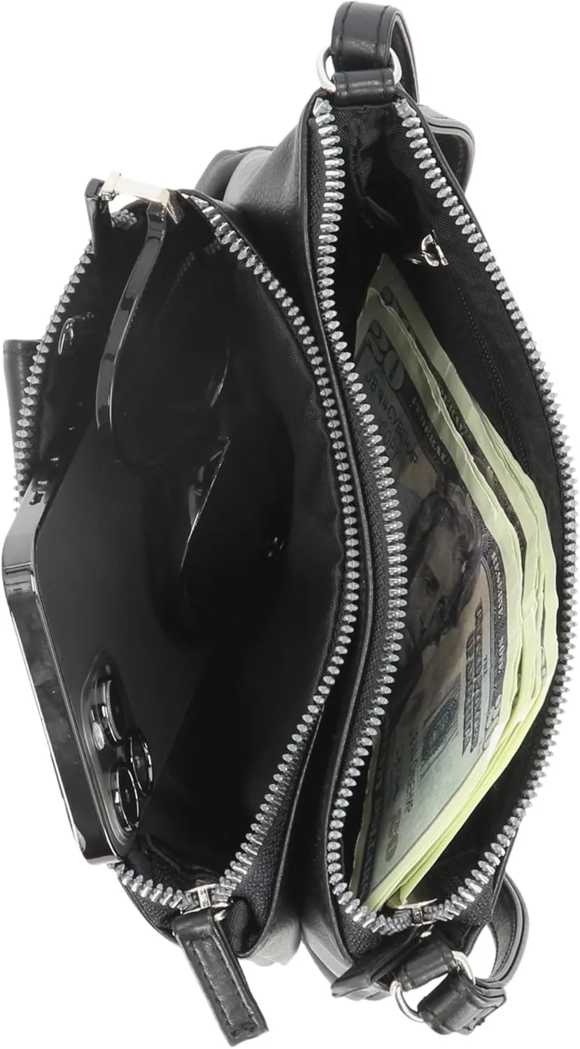 Mundi Demi Anti Theft Womens Crossbody Bag Compact RFID Purse Credit Card Wallet