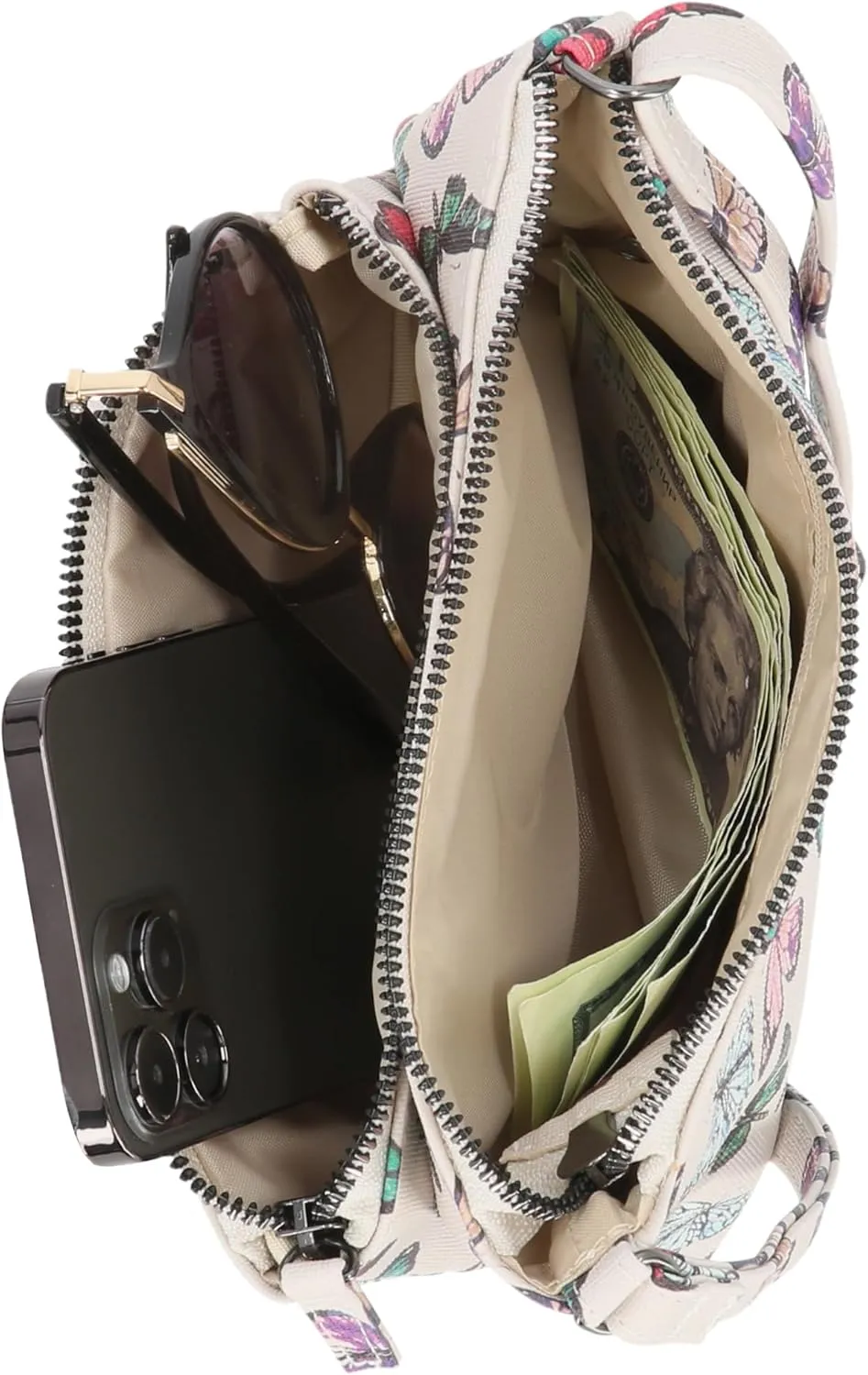 Mundi Demi Anti Theft Womens Crossbody Bag Compact RFID Purse Credit Card Wallet
