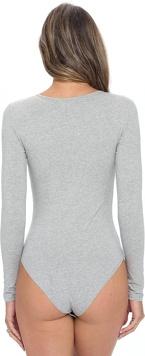 Natural Uniforms Long Sleeve Body Suit-Breathable Cotton Stretch