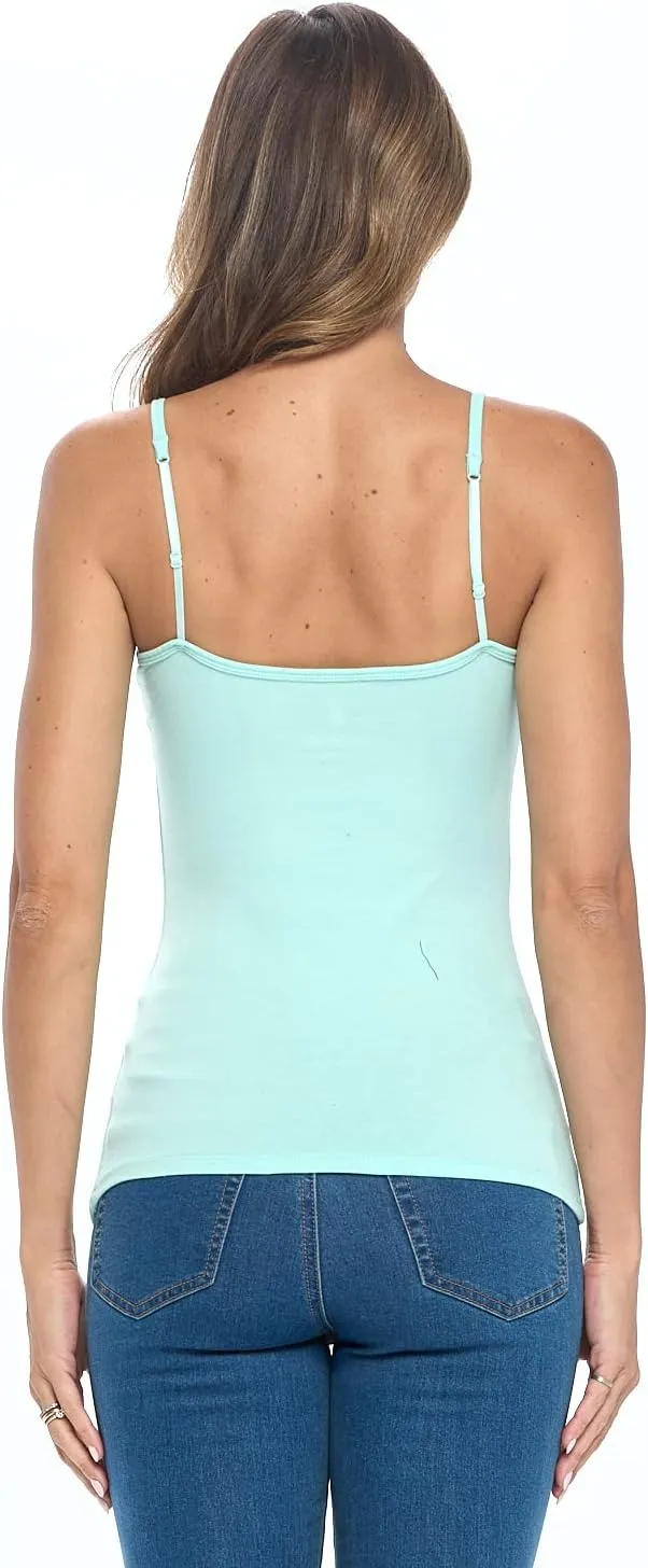 Natural Uniforms Women's Camisole Tank Top-Breathable Cotton Stretch