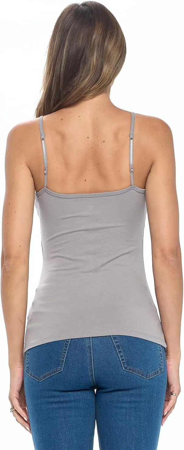 Natural Uniforms Women's Camisole Tank Top-Breathable Cotton Stretch