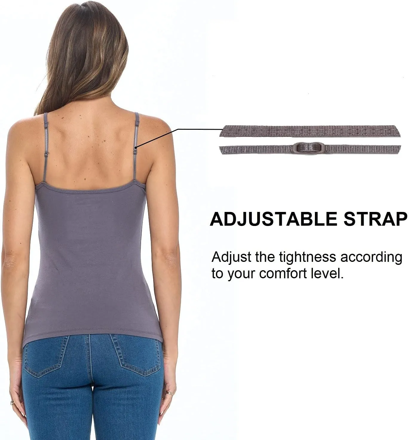 Natural Uniforms Women's Camisole Tank Top-Breathable Cotton Stretch