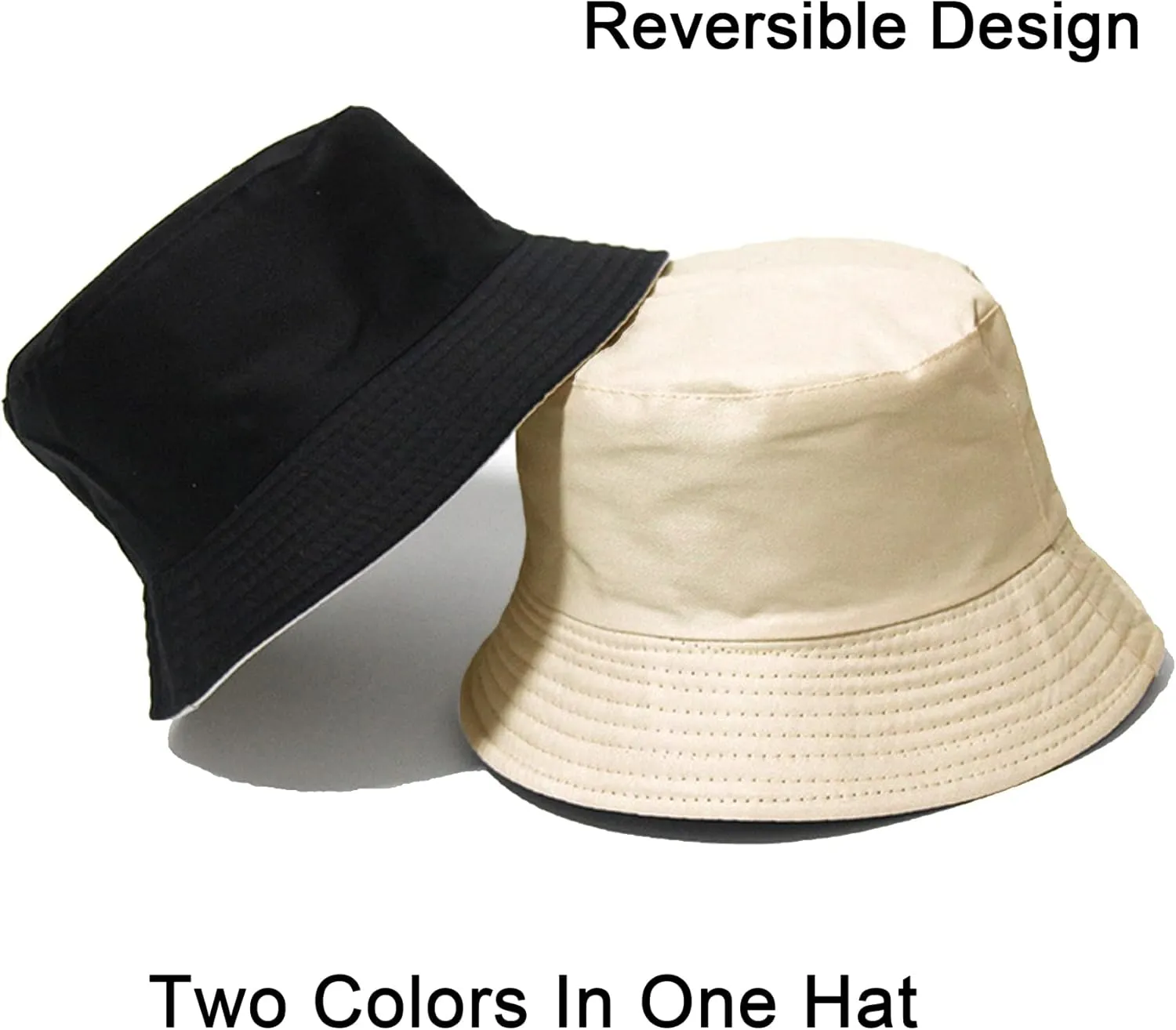 NPJY Bucket Hat for Women Men Cotton Summer Sun Beach Fishing Cap