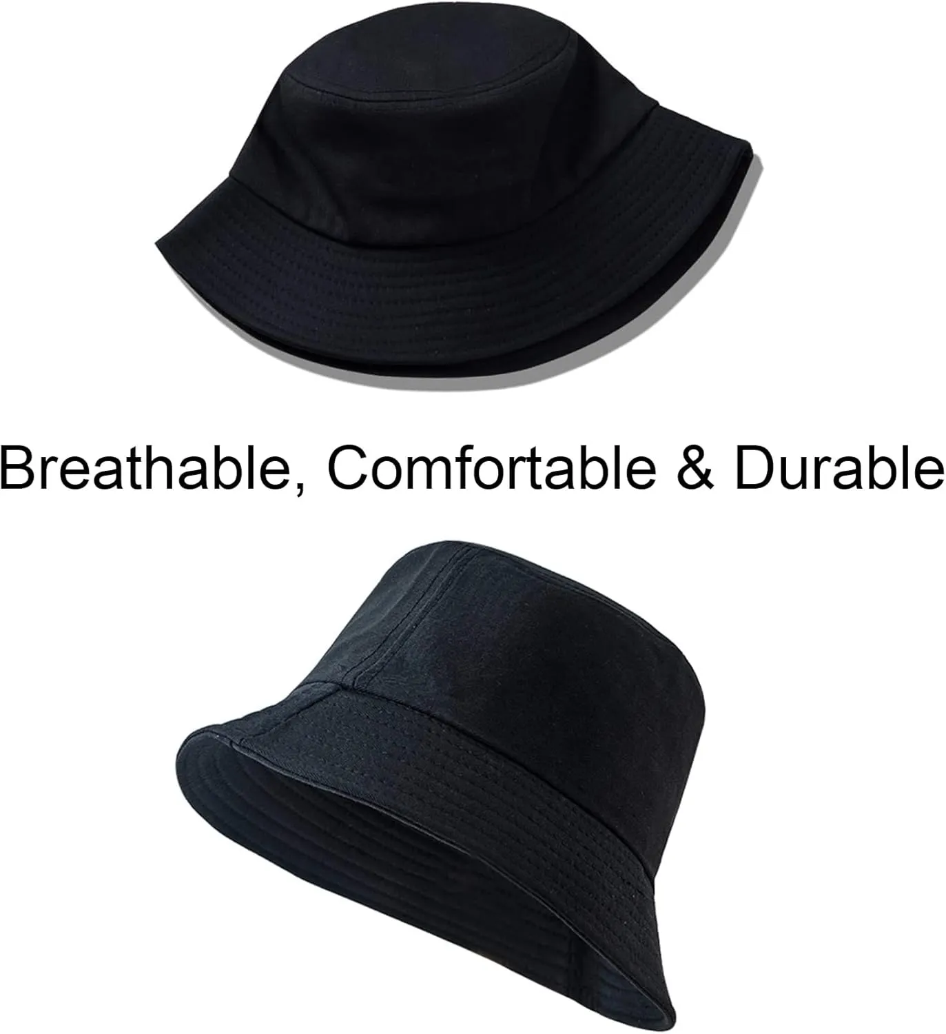 NPJY Bucket Hat for Women Men Cotton Summer Sun Beach Fishing Cap