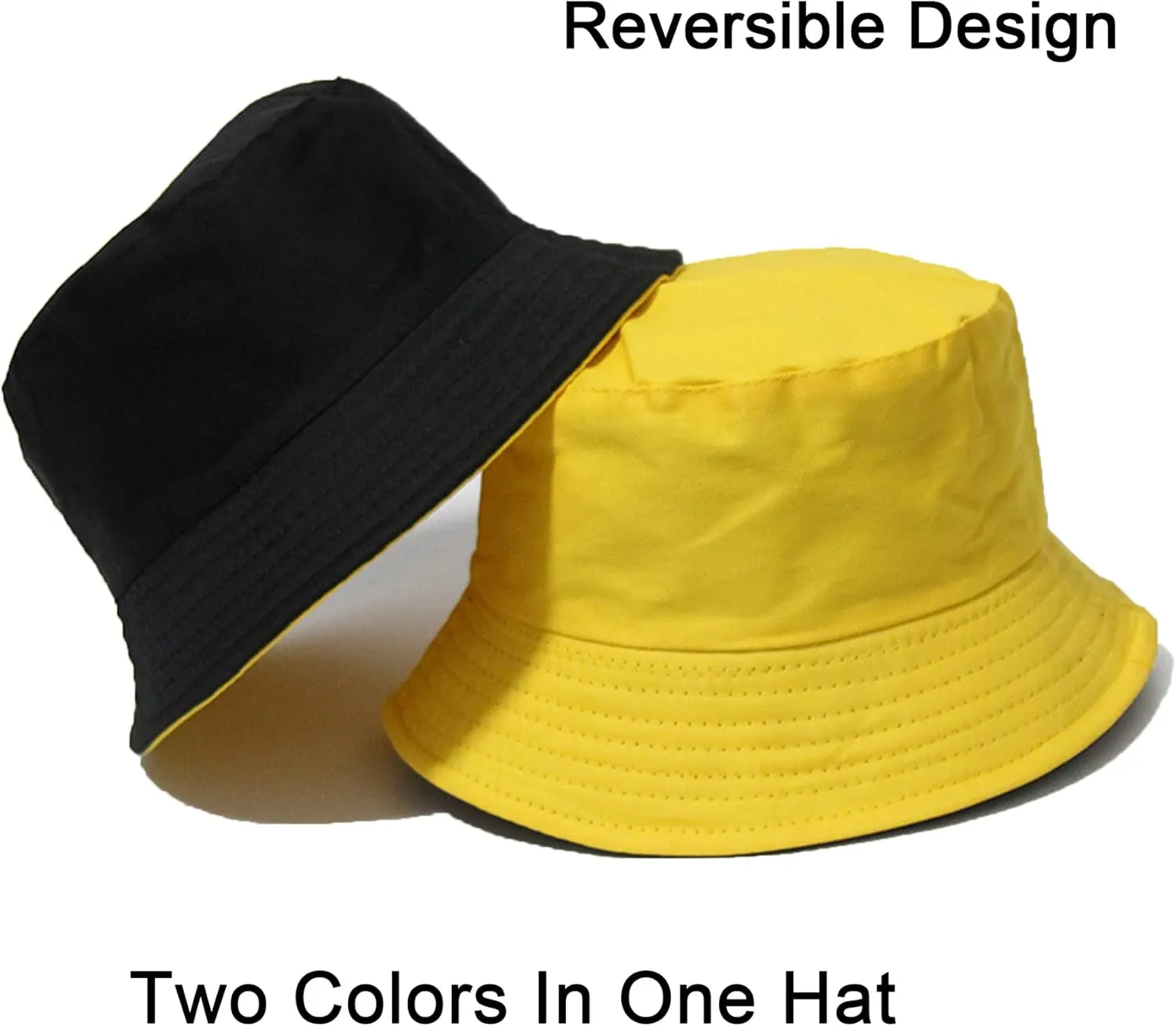 NPJY Bucket Hat for Women Men Cotton Summer Sun Beach Fishing Cap