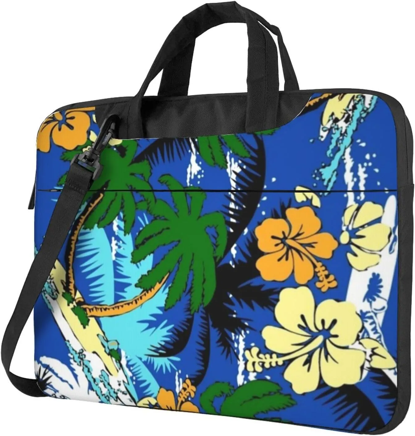 Palm Tree Elegant 13-15.6 Inch Laptop Bag For Man And Women, Computer Messenger Bag, Trendy Shoulder Strap Design