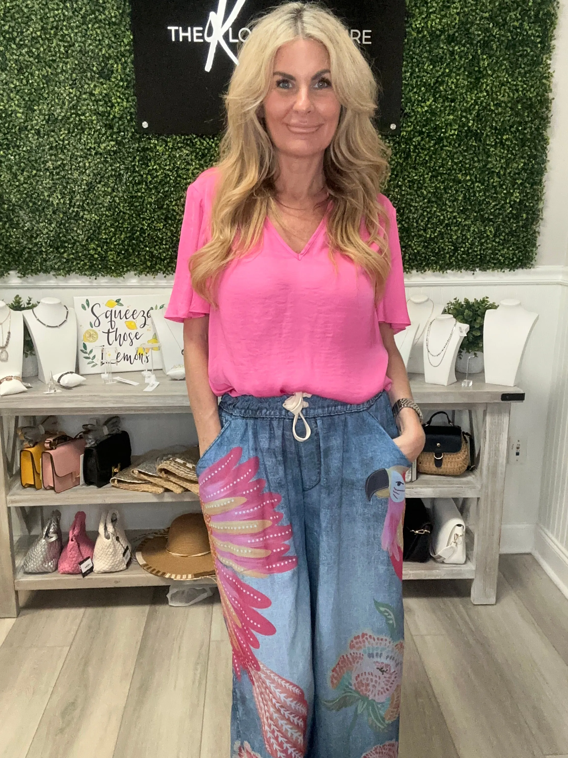 Parrot Palazzo Pants