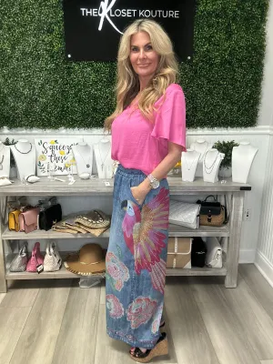 Parrot Palazzo Pants