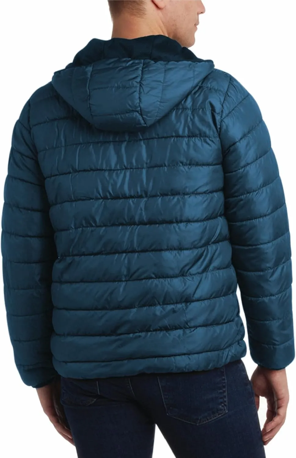 Perry Ellis Men's Winter Jacket - Soft Fleece Quilted Packable Puffer Hooded Down Jackets - Winter Jackets for Men (S-XXL)
