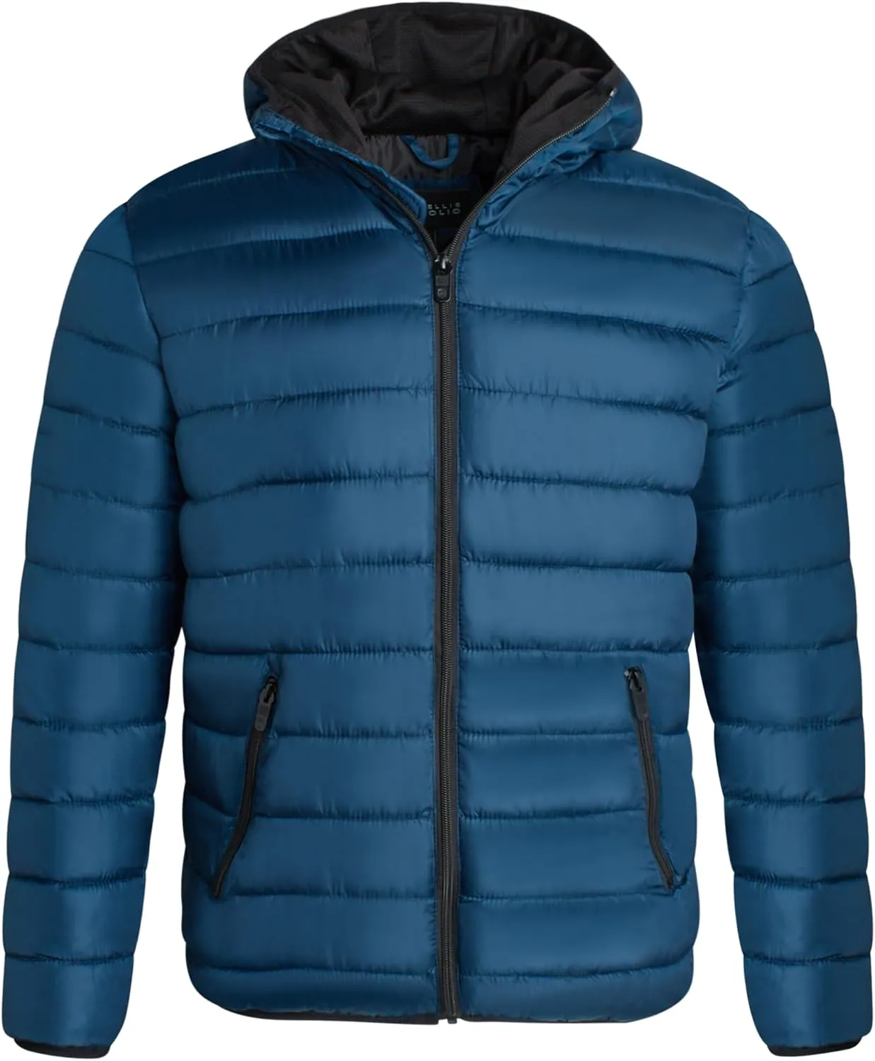 Perry Ellis Men's Winter Jacket - Soft Fleece Quilted Packable Puffer Hooded Down Jackets - Winter Jackets for Men (S-XXL)