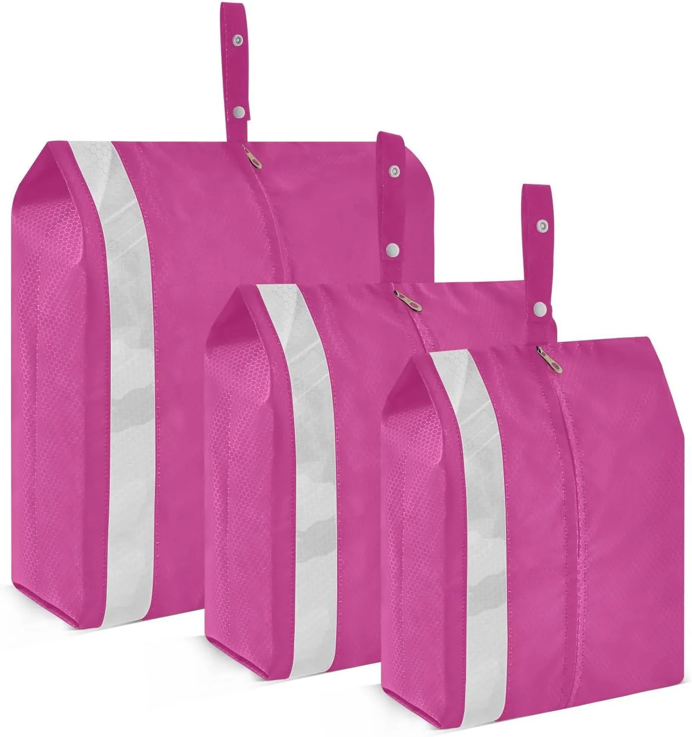 Plain Deep Solid Color Packing Cubes Set of 3, Lightweight Travel Luggage Organizers Foldable Bags for Easy Packing and Organization