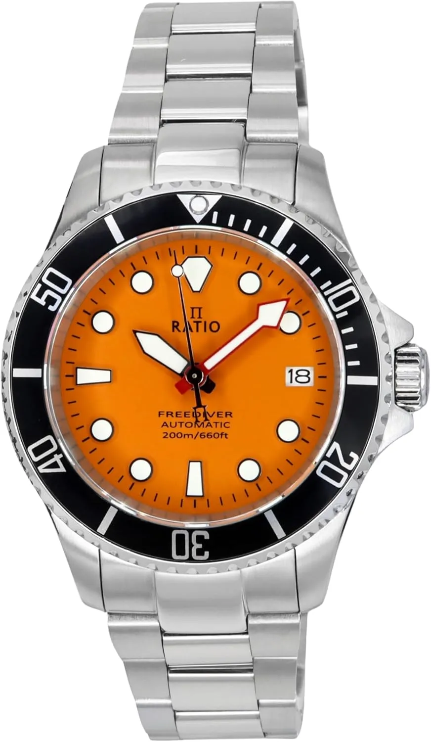 RATIO FreeDiver Sapphire Crystal Diver Watch Japanese Automatic Movement Dive Watch 200m Water Resistant Diving Watch