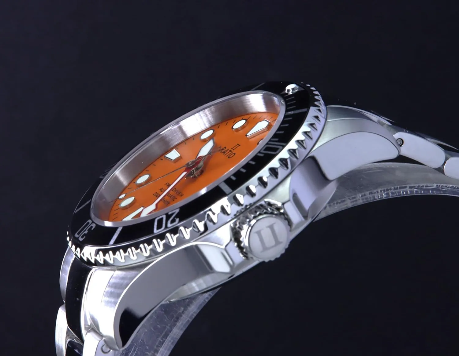 RATIO FreeDiver Sapphire Crystal Diver Watch Japanese Automatic Movement Dive Watch 200m Water Resistant Diving Watch