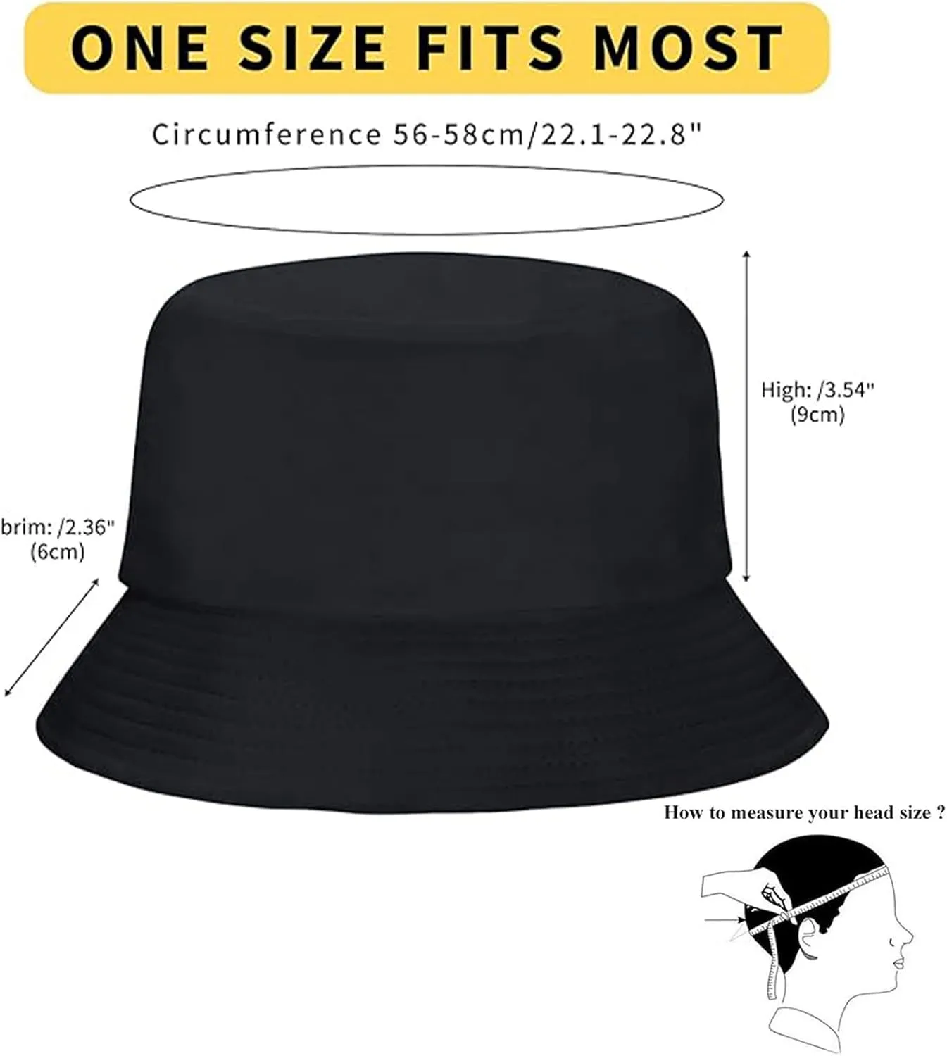 Rosoz 1 & 2 Pack Bucket Hat for Women Men Summer Travel Beach Sun Hat Outdoor Cap Unisex Bucket Hats