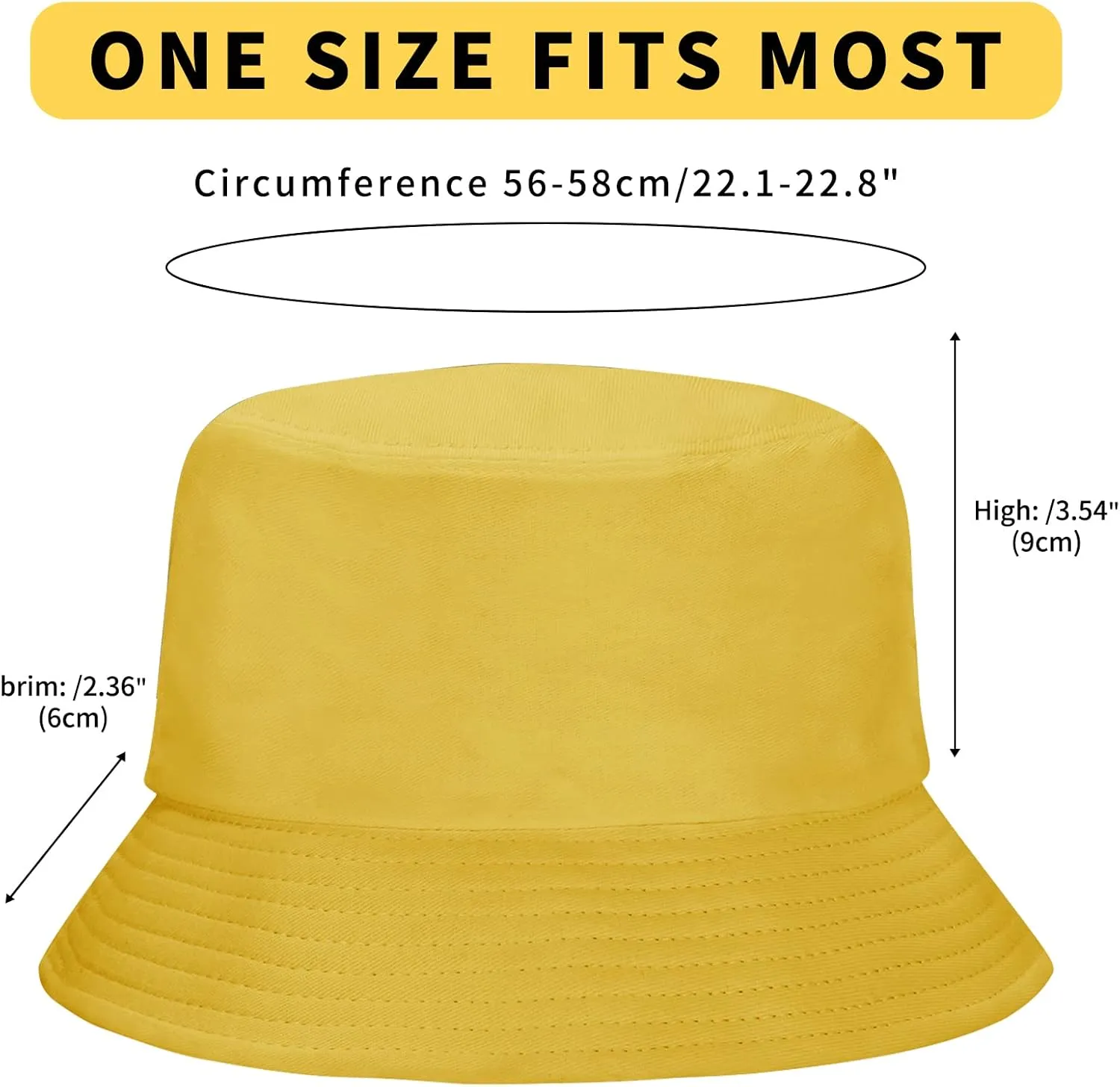 Rosoz 1 & 2 Pack Bucket Hat for Women Men Summer Travel Beach Sun Hat Outdoor Cap Unisex Bucket Hats