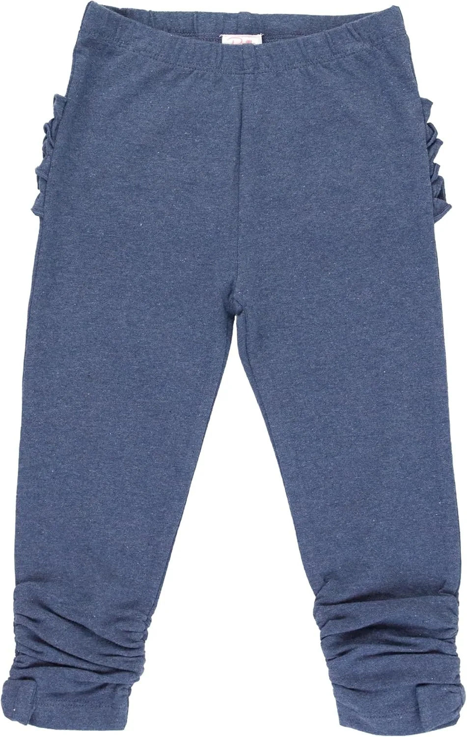 RuffleButts Baby/Toddler Girls Stretchy Ruched Bow Leggings