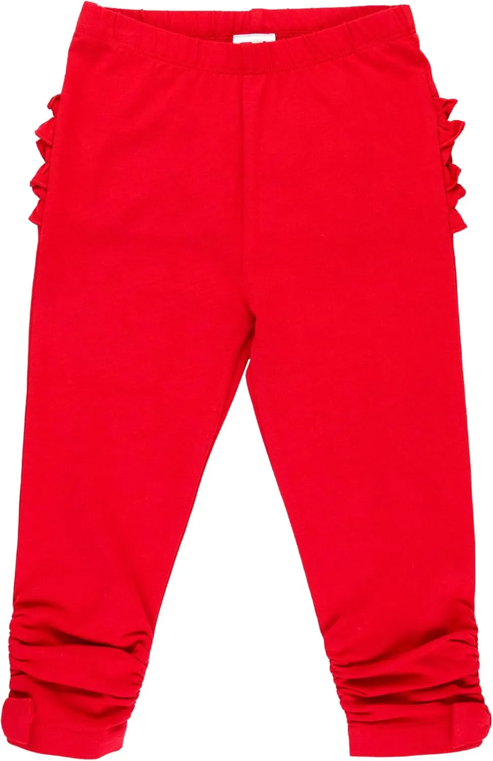 RuffleButts Baby/Toddler Girls Stretchy Ruched Bow Leggings
