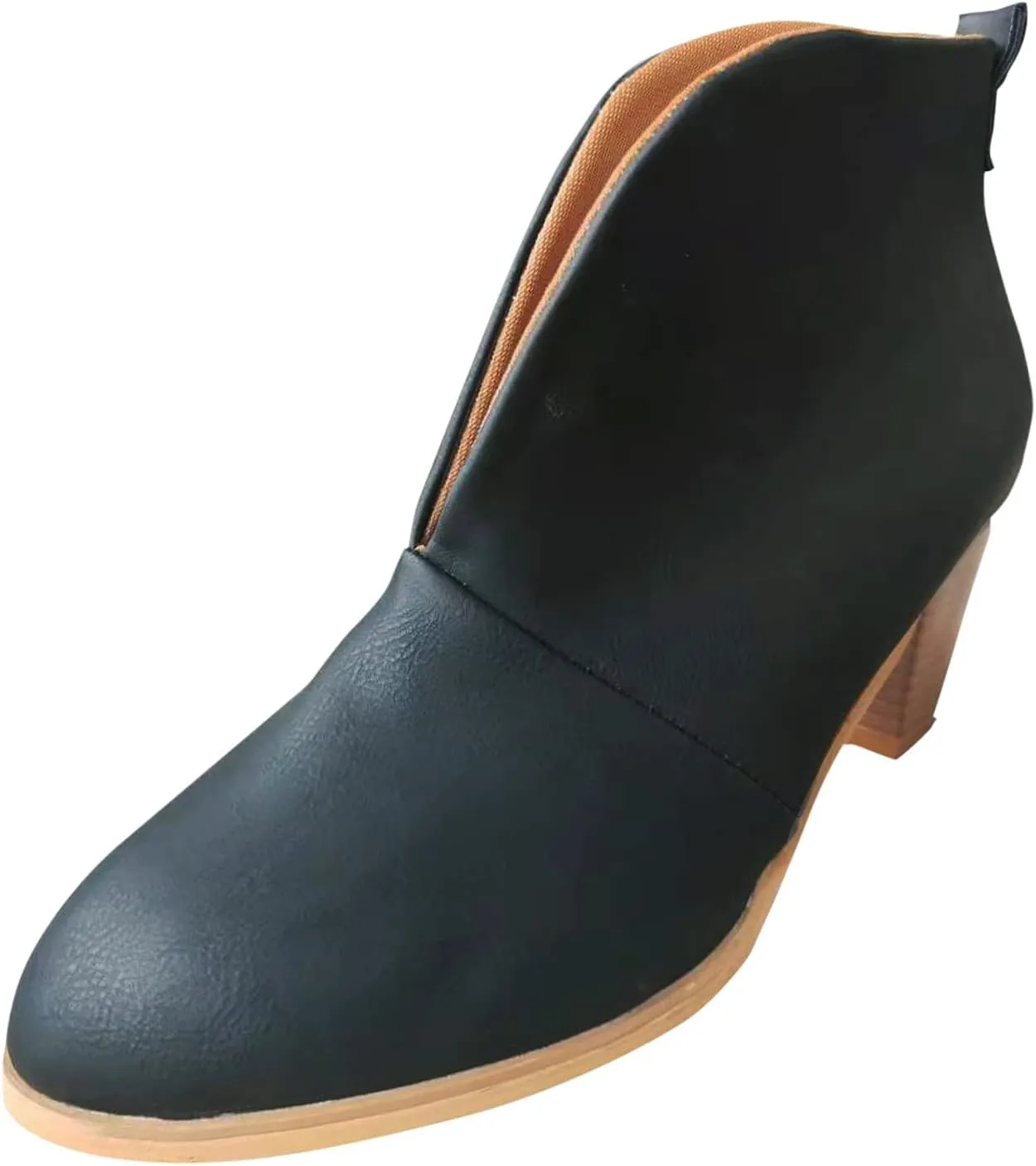 SBGMoSJ Womens Black Open Toe Booties And Ankle Boots Women's Wide Width Black Booties Fall Booties for Women 2023 Open Toe Fall Booties for Women No Heel Women Ankle Boots Winter