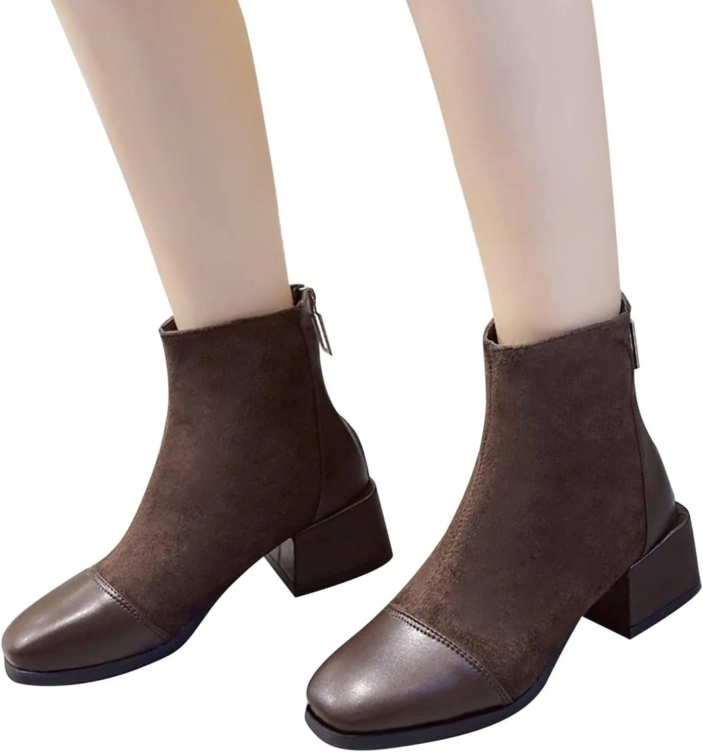 SBGMoSJ Womens Black Open Toe Booties And Ankle Boots Women's Wide Width Black Booties Fall Booties for Women 2023 Open Toe Fall Booties for Women No Heel Women Ankle Boots Winter