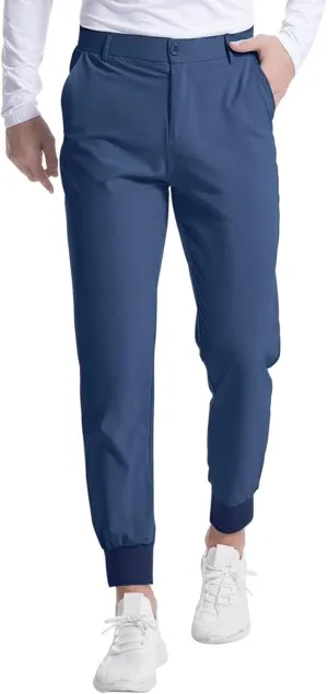 SGASY Men's Golf Joggers Pants with Pockets Slim Fit Stretch Sweatpants Running Travel Dress Work Pants for Men