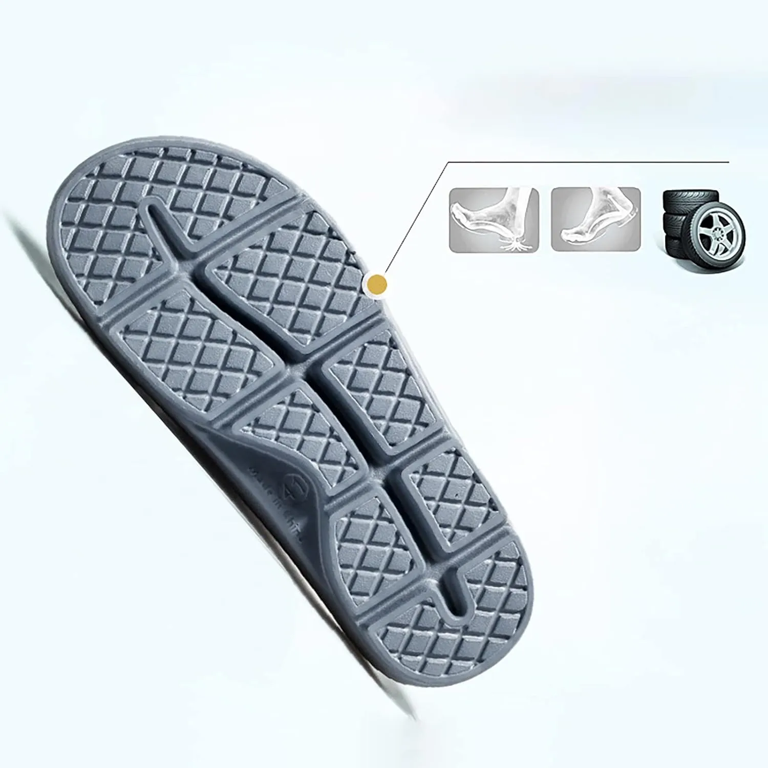 Shower Slippers Women's Slippers with Arch Support Ultra Comfort Non-Slip Shower Sandals Indoor and Outdoor