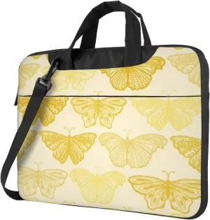 Sinestour Yellow Durable 13-15.6 Inch Laptop Bag For Man And Women, Computer Messenger Bag, Trendy Shoulder Strap Design