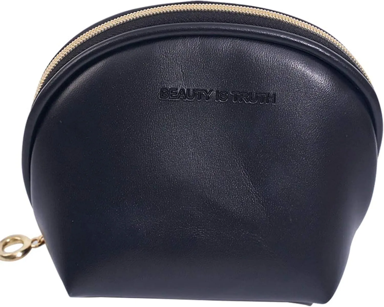 Small Makeup Bag,Cute Cosmetic Bag Coin Purse Lipsticks Pouch with Zipper for Women Makeup Essentials Accessories(Black)
