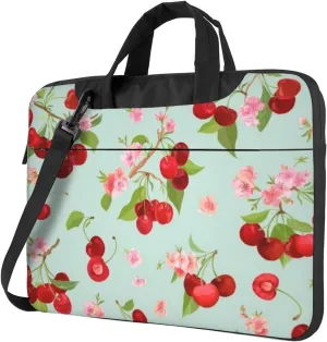 Spring Cherry Summe Portable 13-15.6 Inch Laptop Bag For Man And Women, Computer Messenger Bag, Trendy Shoulder Strap Design