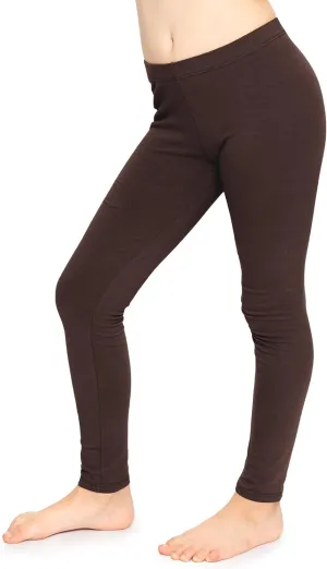STRETCH IS COMFORT Girl's Cotton Footless Leggings | Stretchy | Size 2-16