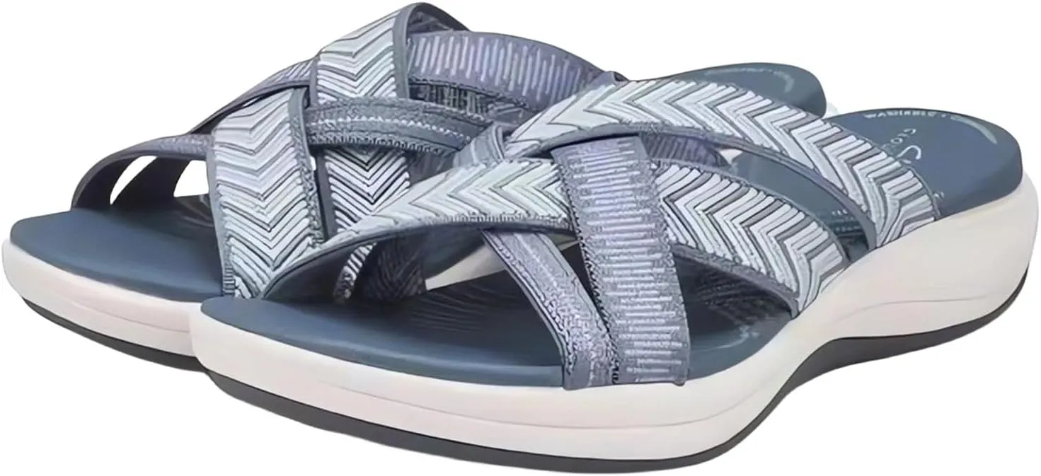 Summer Sandals for Women 2025 Arch Support Orthopedic Sandals Wide Width Shoes Comfortable Breathable Walking Slippers