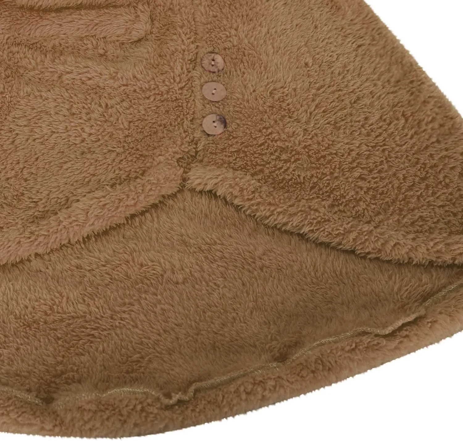 TANGNADE Dressy Winter Jackets for Women 2024 Trendy Plus Size Button Plush Hooded Loose Cardigan Wool Coat Winter Jacket