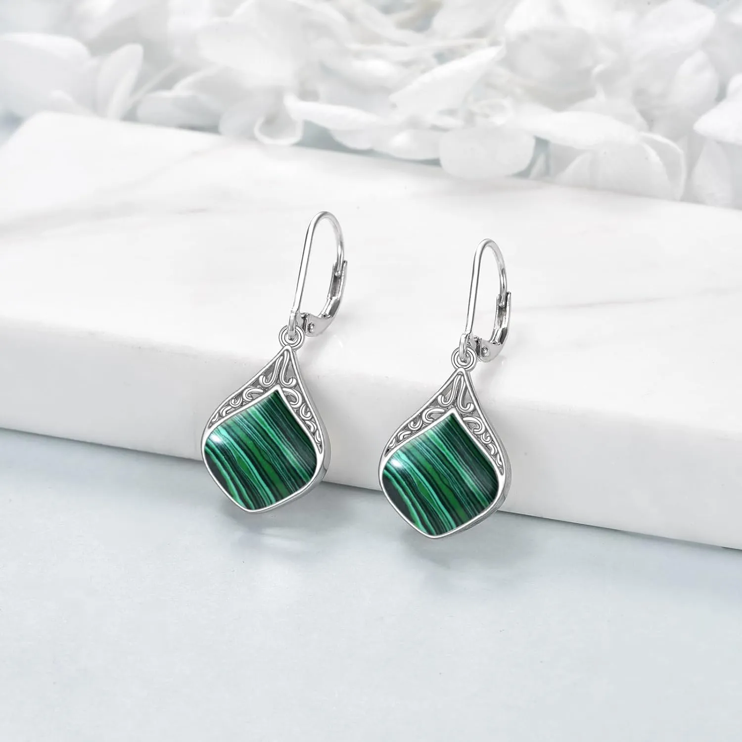 Teardrop Earrings Sterling Silver Filigree Irish Celtic Teardrop Drop Earrings Jewelry Gifts For Women
