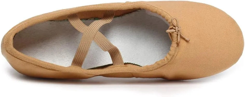 TINRYMX Women Canvas Latin Dance Shoes Ballroom Character Teacher Shoes