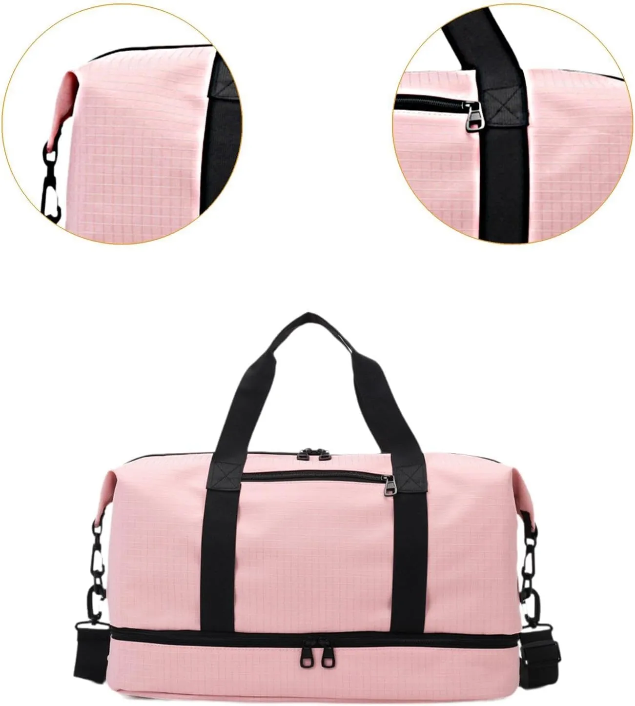 Travel Bag for Airlines And Gym Use Compact Duffel for Weekend Adventures, Pink