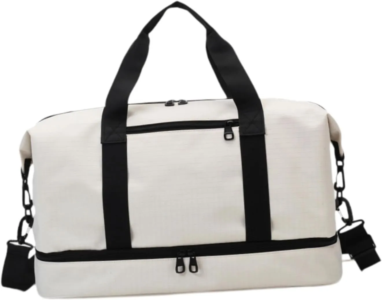 Travel Bag for Airlines And Gym Use Compact Duffel for Weekend Adventures, White