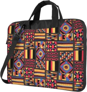 Tribal Elements Elegant 13-15.6 Inch Laptop Bag For Man And Women, Computer Messenger Bag, Trendy Shoulder Strap Design