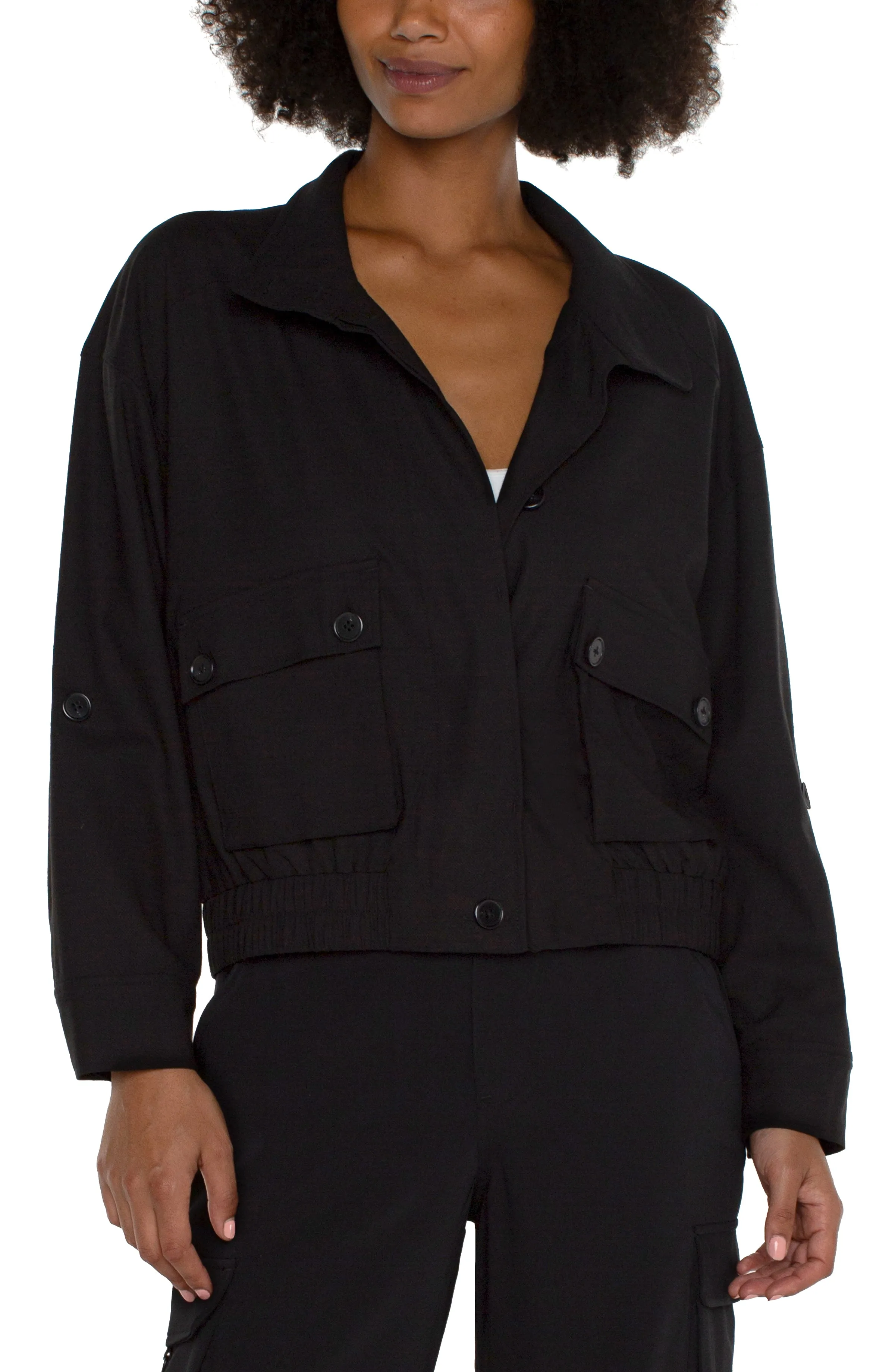 UTILITY JACKET W/ CINCH HEM