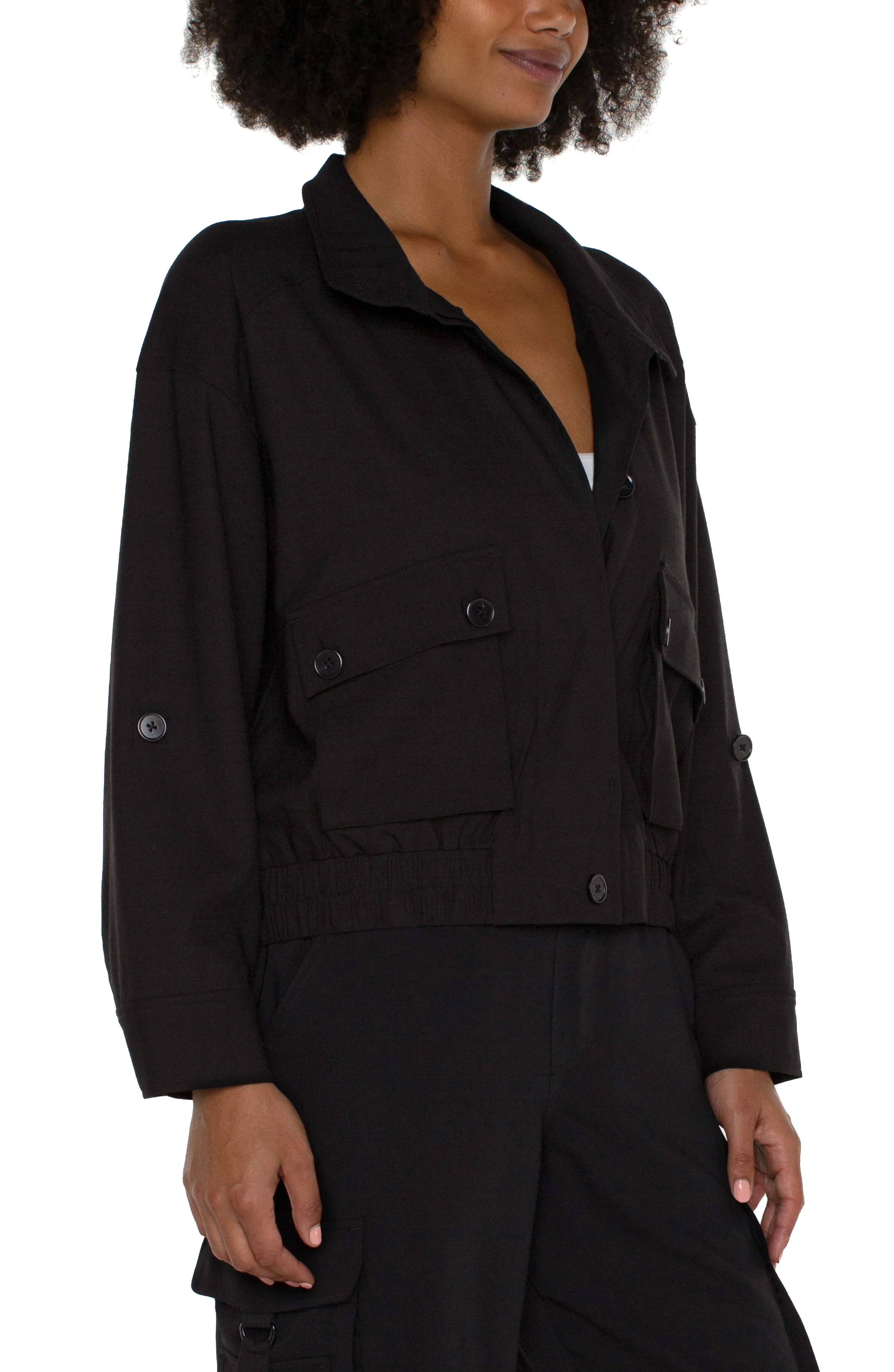 UTILITY JACKET W/ CINCH HEM