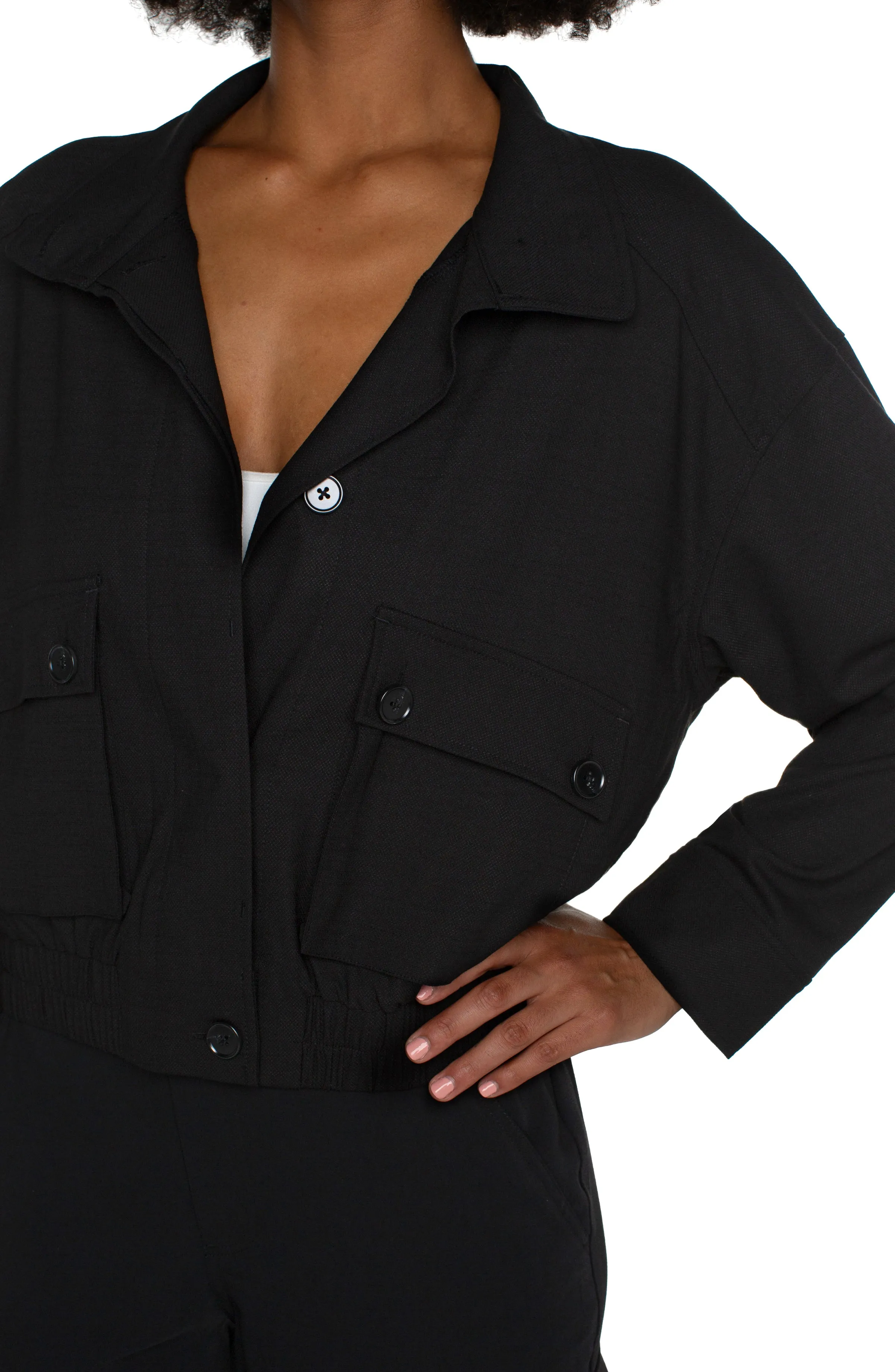 UTILITY JACKET W/ CINCH HEM