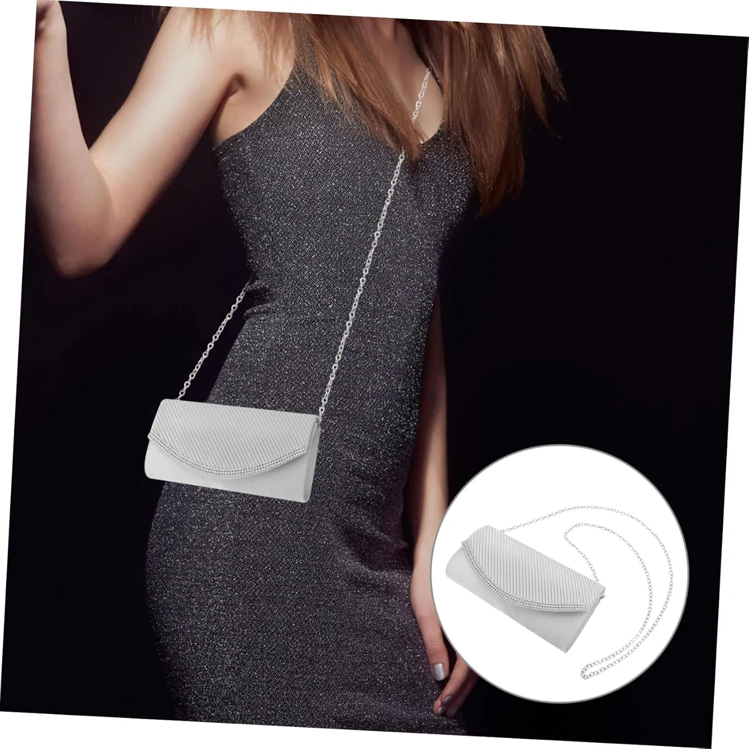VALICLUD Handbag Clutch Bag Wedding Purses for Bride Evening Bag Crossbody Purses for Women Clutch Purses for